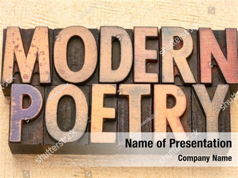 Poetry Powerpoint Template