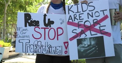 march protesting human trafficking held in west palm beach