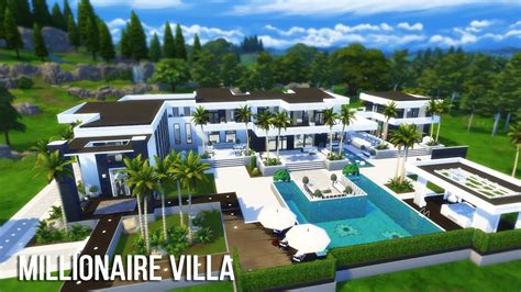The Sims 4 Speed Build Millionaire Villa Youtube