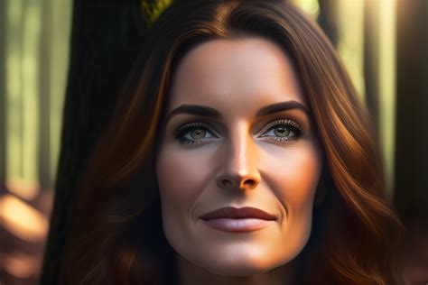 lexica uncanny face of a woman 8 k hyperrealist in the woods