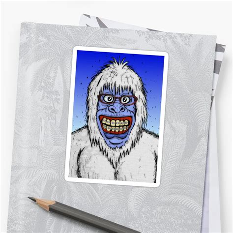 Ugly Yeti Stickers By Malcolm Kirk Redbubble