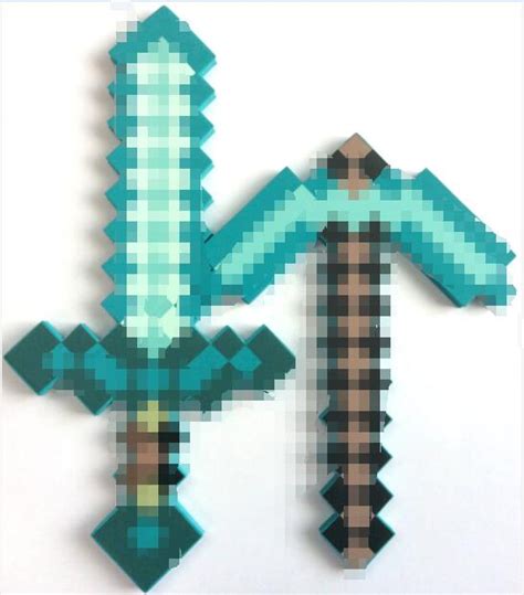 1pc Foam Minecraft Axe And Sword And Pickaxe Of My Small Worldminecraft