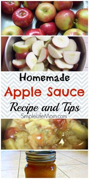 Make Your Own Homemade Applesauce Simple Life Mom