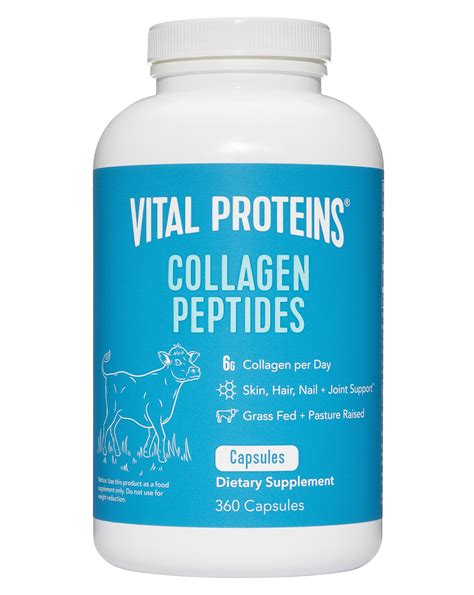 Vital Proteins Collagen Pills Supplement Type I Iii 360 Collagen