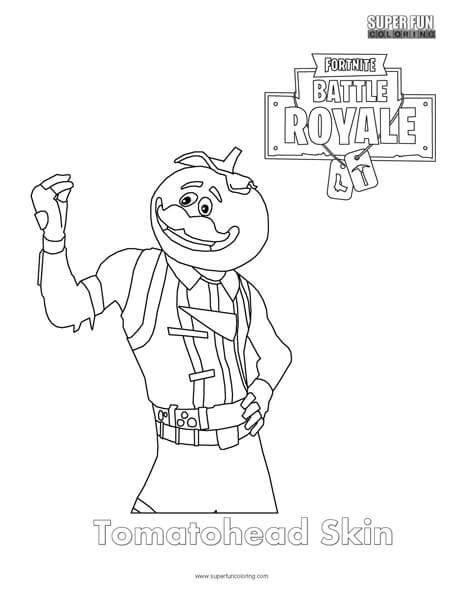 Tomato Head Coloring Pages Click The Fortnite Tomato Head Coloring