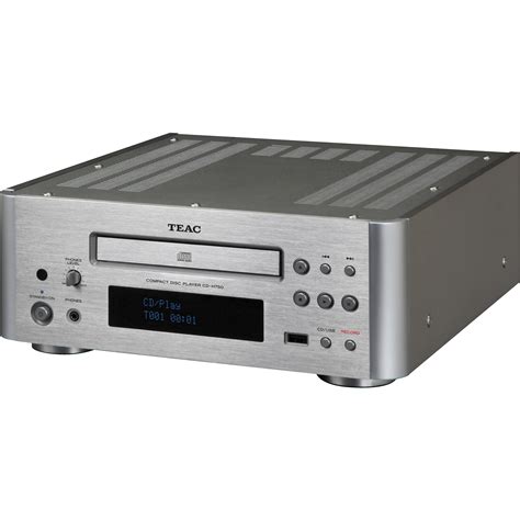 Teac Cd H750 Compact Disc Player Silver Cd H750 S Bandh Photo