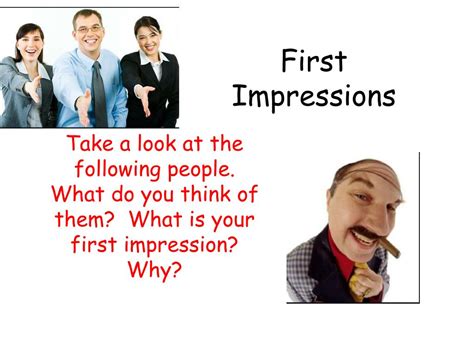 Ppt First Impressions Powerpoint Presentation Free Download Id2243901