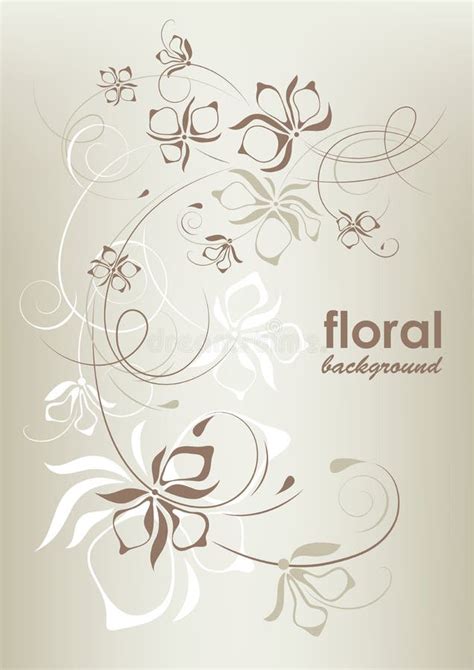 Fondo Floral De La Vendimia Ilustración Del Vector Ilustración Del