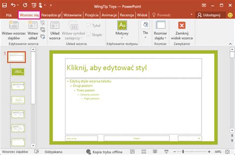 Kopiowanie Wzorca Slajd W Z Jednej Prezentacji I Wklejanie Go Do Drugiej Prezentacji Pomoc