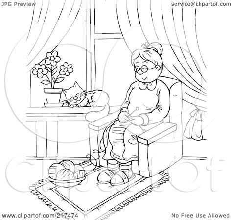 Cats are the most popular pets in the world after the fishes, but before the dogs. Royalty-Free (RF) Clipart Illustration of a Coloring Page ...