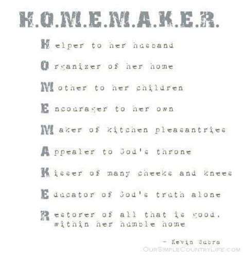 Homemaker All That I Strive And Desire To Be Homemaker Quotes