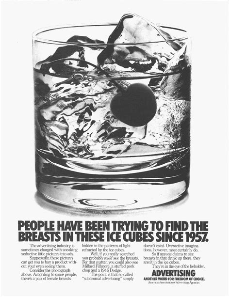 defining moments in agency history of sex and ice cubes the great subliminal advertising