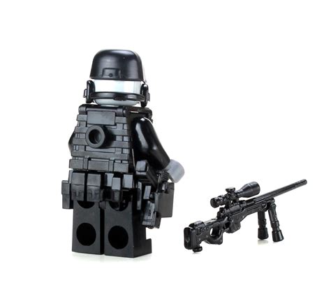 Custom Swat Police Sniper Made With Real Lego Minifigure