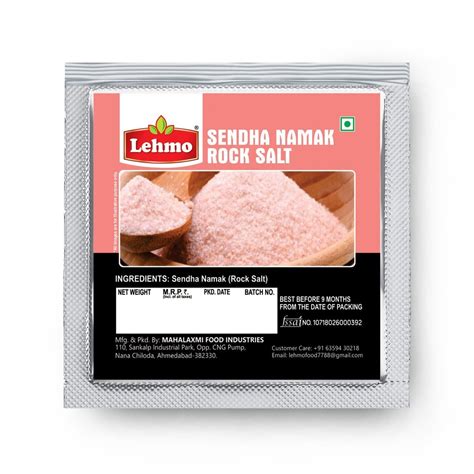 lehmo powder sendha namak rock salt 80gm packaging type pouch at rs 10 packet in ahmedabad