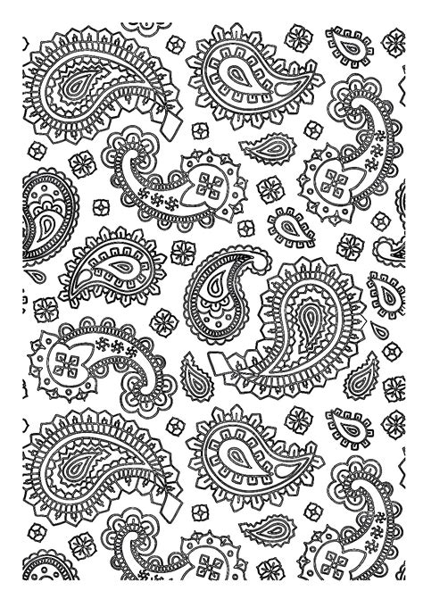 paisley coloring pages  adults