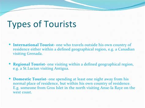Tourism and Related Terms