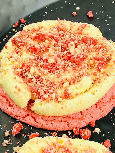 Easy Strawberry Shortcake Crumbl Cookies-06 - Brooklyn Active Mama