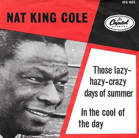 Nat King Cole Those Lazy Hazy Crazy Days Of Summer 1963 Vinyl Discogs
