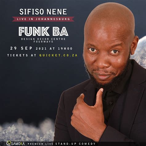 Book Tickets For Sifiso Nene Live At Funk Ba 29 Sep 2021