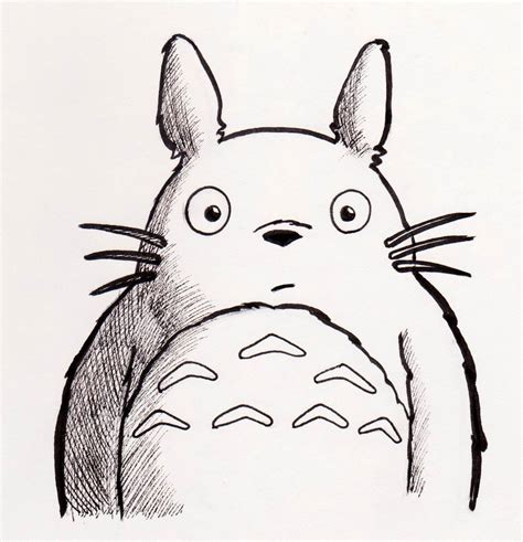 Easy Cute Drawings Totoro