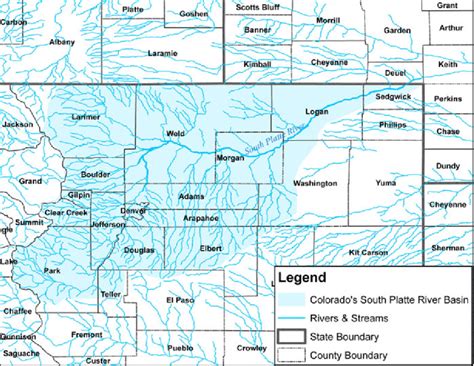 South Platte River Colorado Map