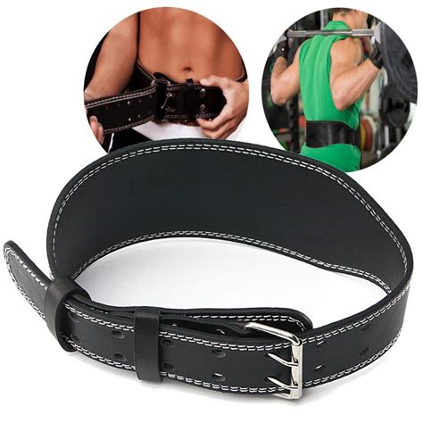 Fitness Pu Leather Weight Lifting Waist Belts Back Protect Training
