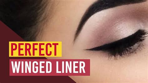 How To Apply Perfect Winged Eyeliner Easy Trick Tutorial For