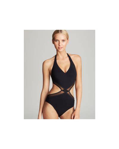 Gottex Martini Cutout One Piece Swimsuit In Black Lyst
