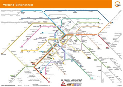Stuttgart Metro And Rail Map