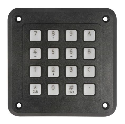 Storm Interface Switch Keypad 4x4 50ma 24v Polymer