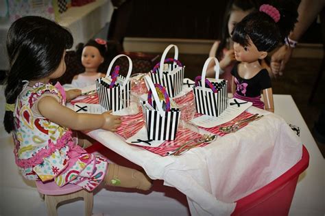 american girl birthday party doll table setting american girl