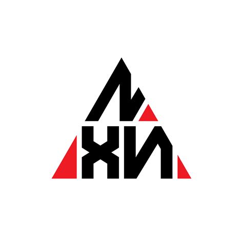 Nxn Triangle Letter Logo Design With Triangle Shape Nxn Triangle Logo