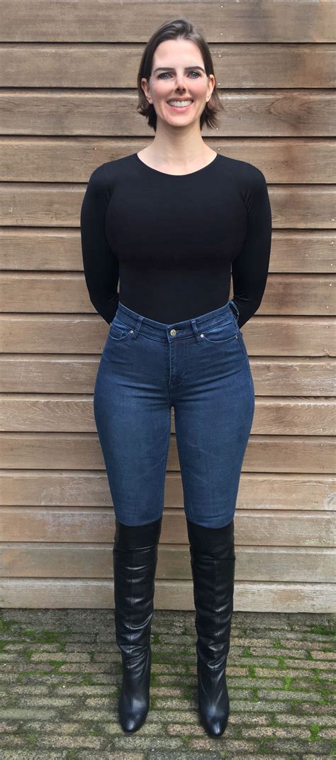 Stephanie Wolf Wearing My Tight Dark Blue Jeans Mit Bildern