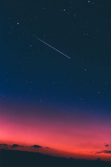 A custom observing list is created for each star tour. Night Sky with Shooting Star image - Free stock photo ...