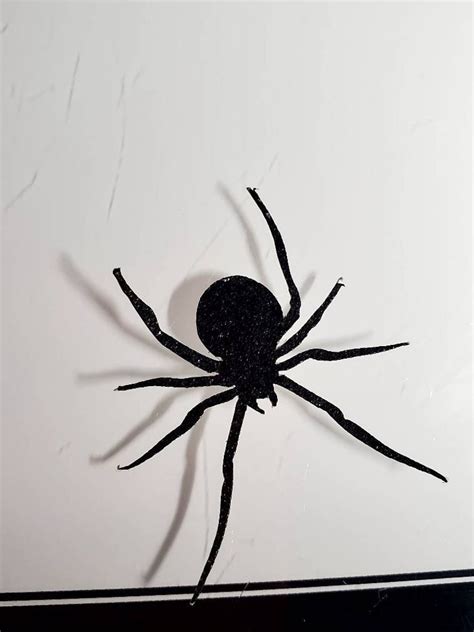 25 Pack Of Black Paper Spiders Cut From 65lb Cardstock Multiple Sizes