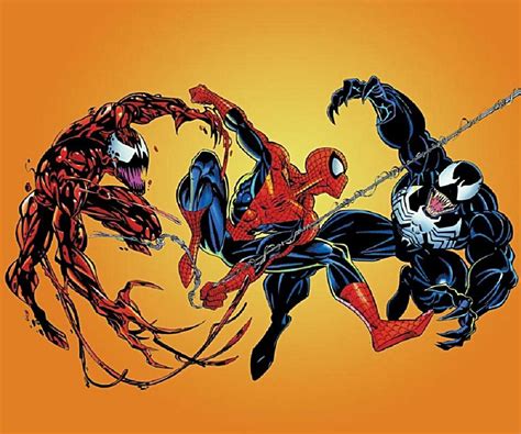 Spiderman Vs Venom And Carnage Venom Spiderman Carnage Marvel Spiderman
