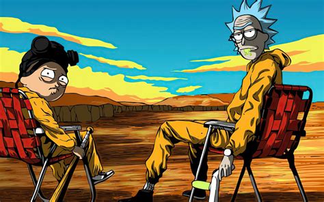 800x500 Resolution Rick And Morty X Breaking Bad 800x500 Resolution