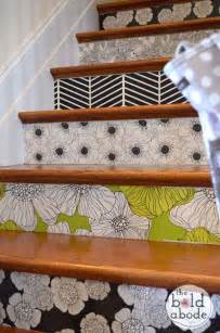 Transform your home with these unique images that form a full picture from first to last riser on your stairs. 20 DIY Wallpapered Stair Risers Ideas To Give Stairs Some ...