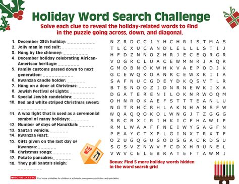 The Best Printable Christmas Crossword Puzzles For Adults