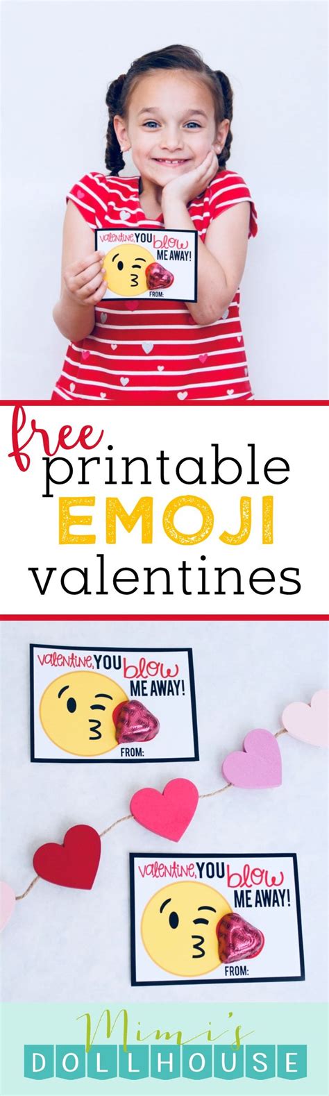 Emoji Valentines Free Printable Valentines Day Cards Valentines