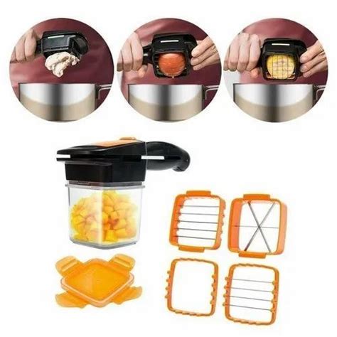 Vegetable Dicer Chopper 5 In 1 Multi Function Slicer With Container At