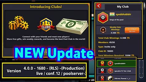 8 ball pool rewards links free coins + gifts | 15 january 2021. New Update In 8 Ball Pool - Introducing New Club Feature ...
