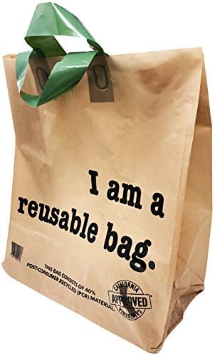 Reli Shopping Bags Reusable 250 Count Bulk 225 Mil Thick Kraft