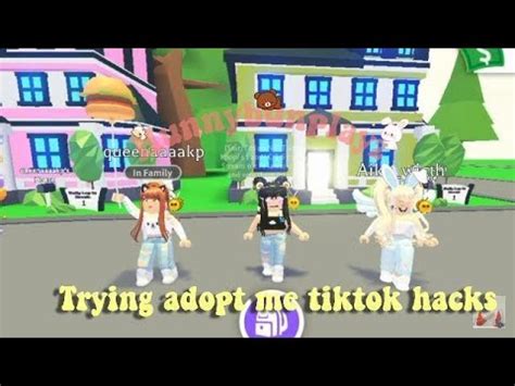 Trying Out Adopt Me Tiktok Hacks Youtube