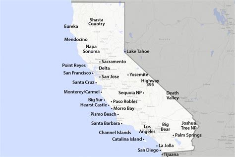 Map Of Southern California Coastline Printable Maps
