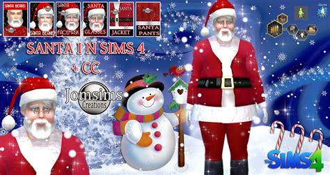 Santa In Sims 4 Cc From Jomsimscreationsfr The Sims 4 Forum Mods