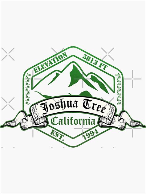 Joshua Tree National Park California Sticker For Sale By