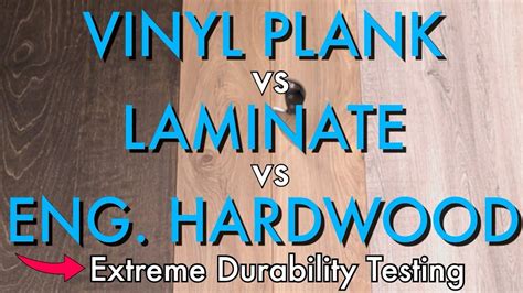 Vinyl plank, on the other hand, is renowned for being 100% waterproof, making them ideal for engineered and vinyl floors require minimal maintenance as they are made from resistant materials. Vinyl Plank vs Laminate vs Engineered Hardwood - YouTube ...