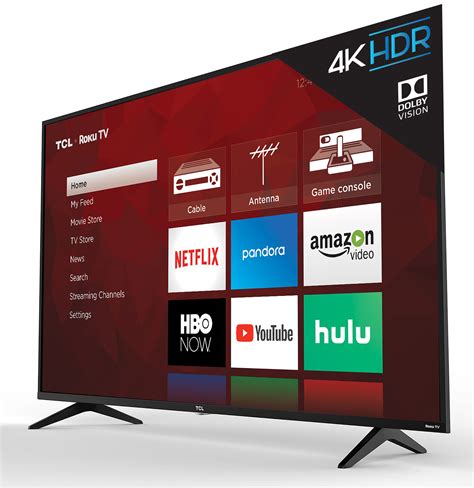 Roku on the cheap, 4k screen included. TCL's New 2018 5-Series Roku TVs With 4K Dolby Vision HDR ...