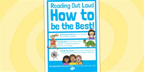 Reading Out Loud Poster A4